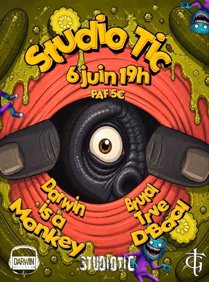 Affiche du concert du 6 juin 2026 au Studio Tic