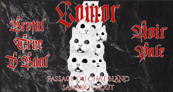 Affiche du concert du 15 août 2026 au Passage du Chat Blanc